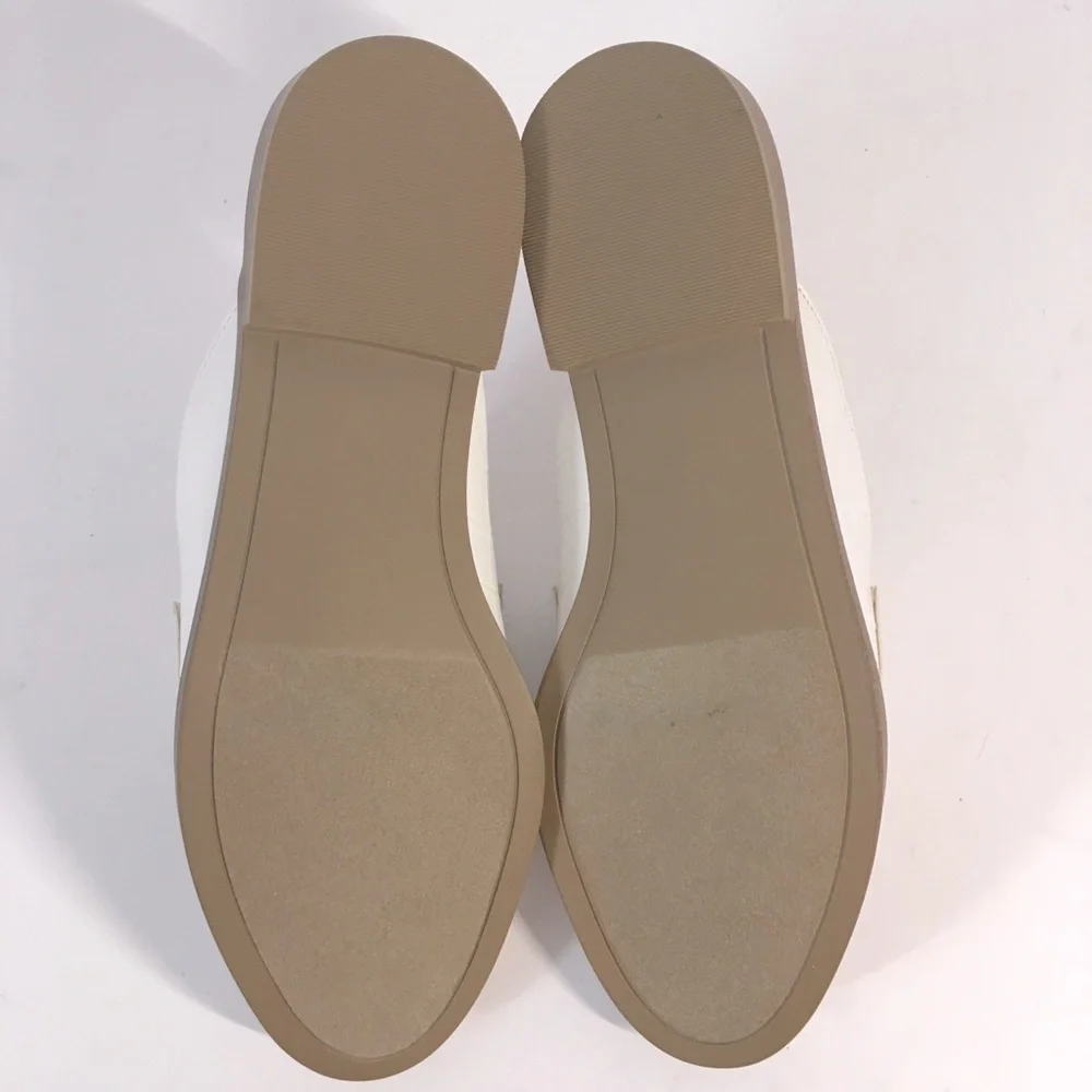 NEW Betsy Johnson Rainbow Rhinestone white loafer mule